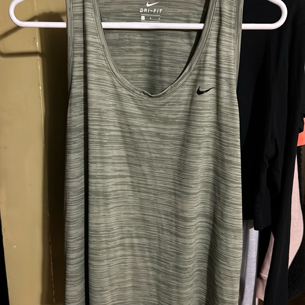 Green Nike Dry Fit tank